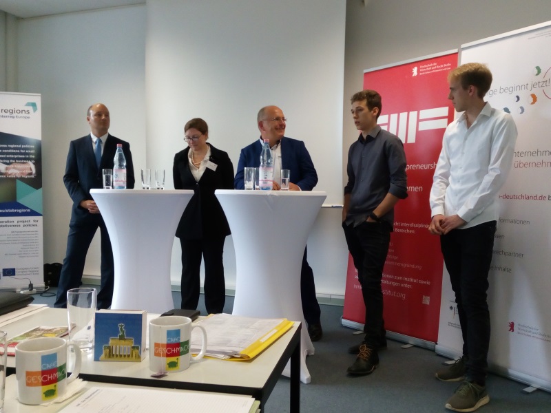 V.l.n.r.: Jean Paul Bach, Prof. Dr. Birgit Felden, Torsten Sven Birkholz, Marcus Birkholz, Marian Birkholz
